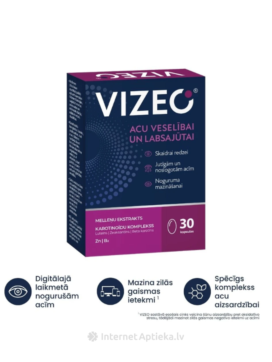 VIZEO®, 30 kapslit | internetaptieka.lv