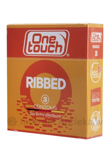 One Touch Ribbed (rievoti) prezervatīvi, 3 gb. | internetaptieka.lv