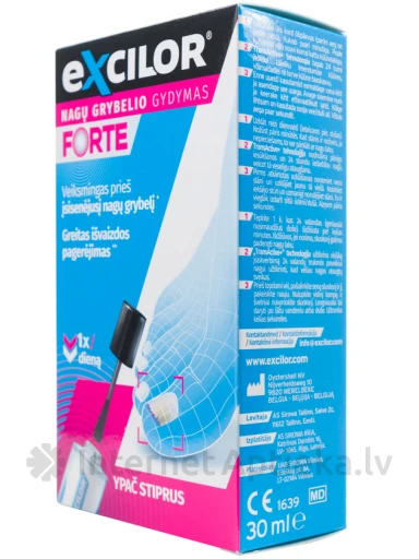 Excilor Forte nagu sēnītes ārstēšanai, 30 ml | internetaptieka.lv