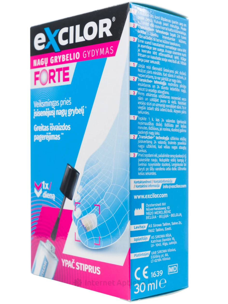 EXCILOR от грибка ногтей, 30 мл | internetaptieka.lv