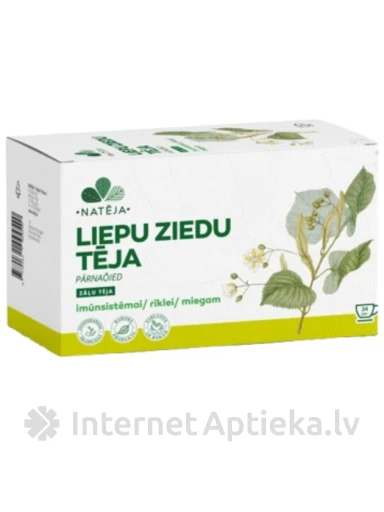 Natēja Liepu ziedu tēja, 24 paciņas | internetaptieka.lv
