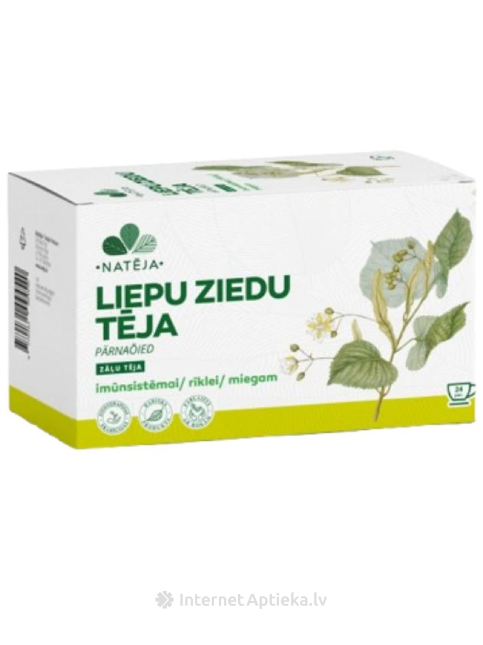 Natēja Liepu ziedu tēja, 24 paciņas | internetaptieka.lv