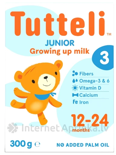 TUTTELI 3 Junior piena maisījums no 12 mēn., 300 g | internetaptieka.lv
