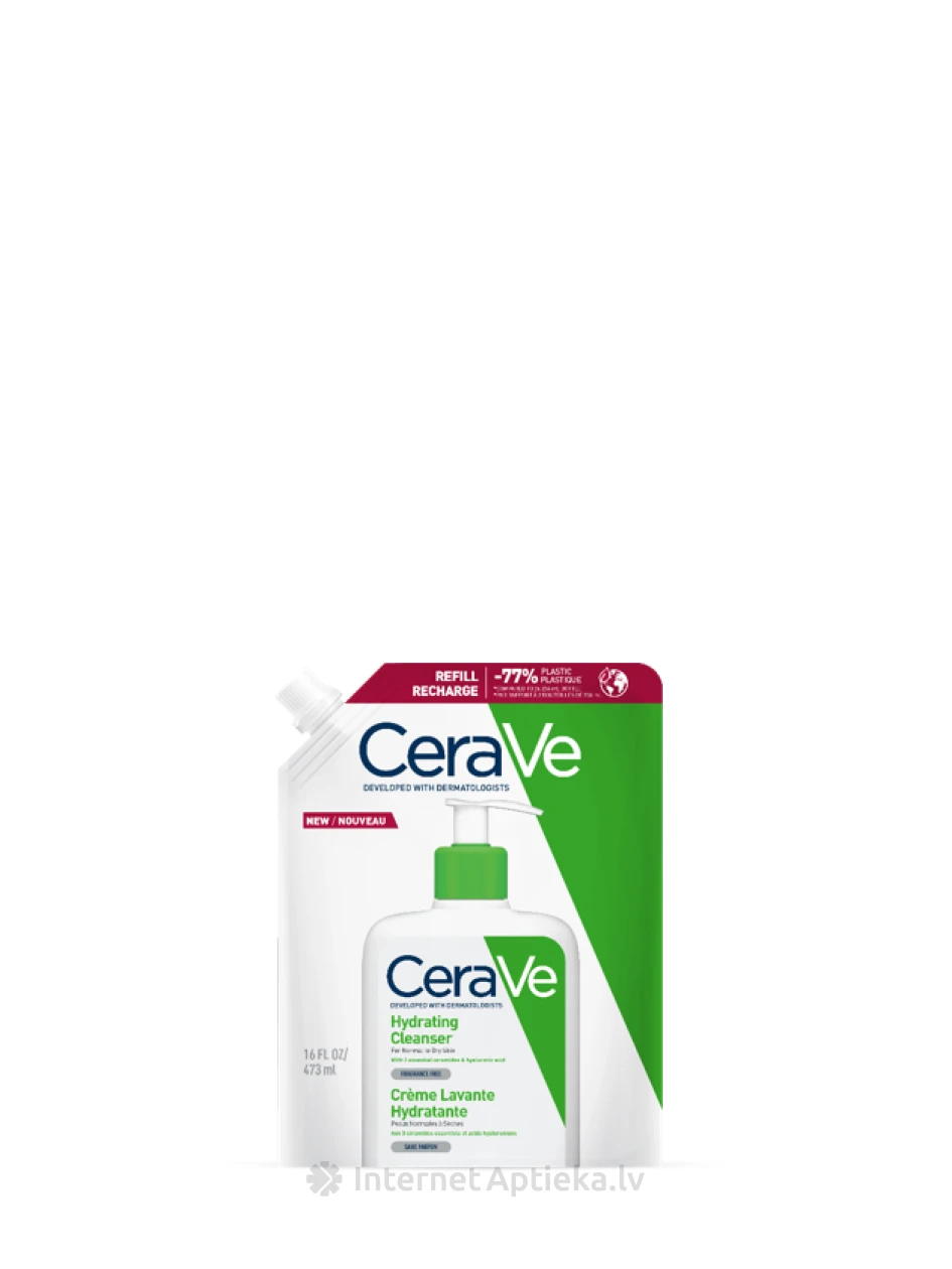 CeraVe mitrinoša emulsija sejas un ķermeņa mazgāšanai refill, 473 ml | internetaptieka.lv