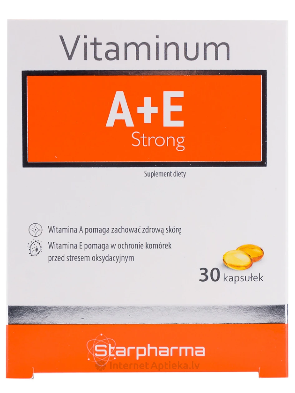 Витамин А+Е, 30 шт. | internetaptieka.lv