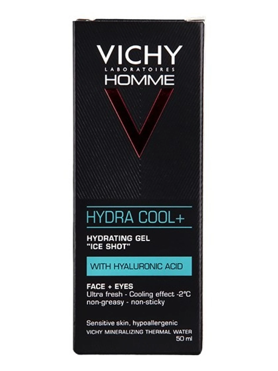 Vichy Homme Hydrating gel Ice Shot niisutav geel meestele, 50 ml | internetaptieka.lv