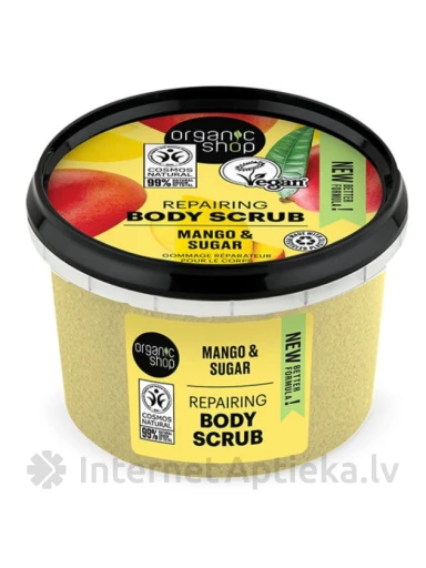 ORGANIC SHOP Kūno šveitiklis su mango, 250 ml | internetaptieka.lv