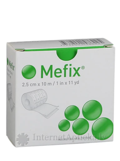 Mefix Пластыри 2.5 см х 10 м, 1 шт. | internetaptieka.lv