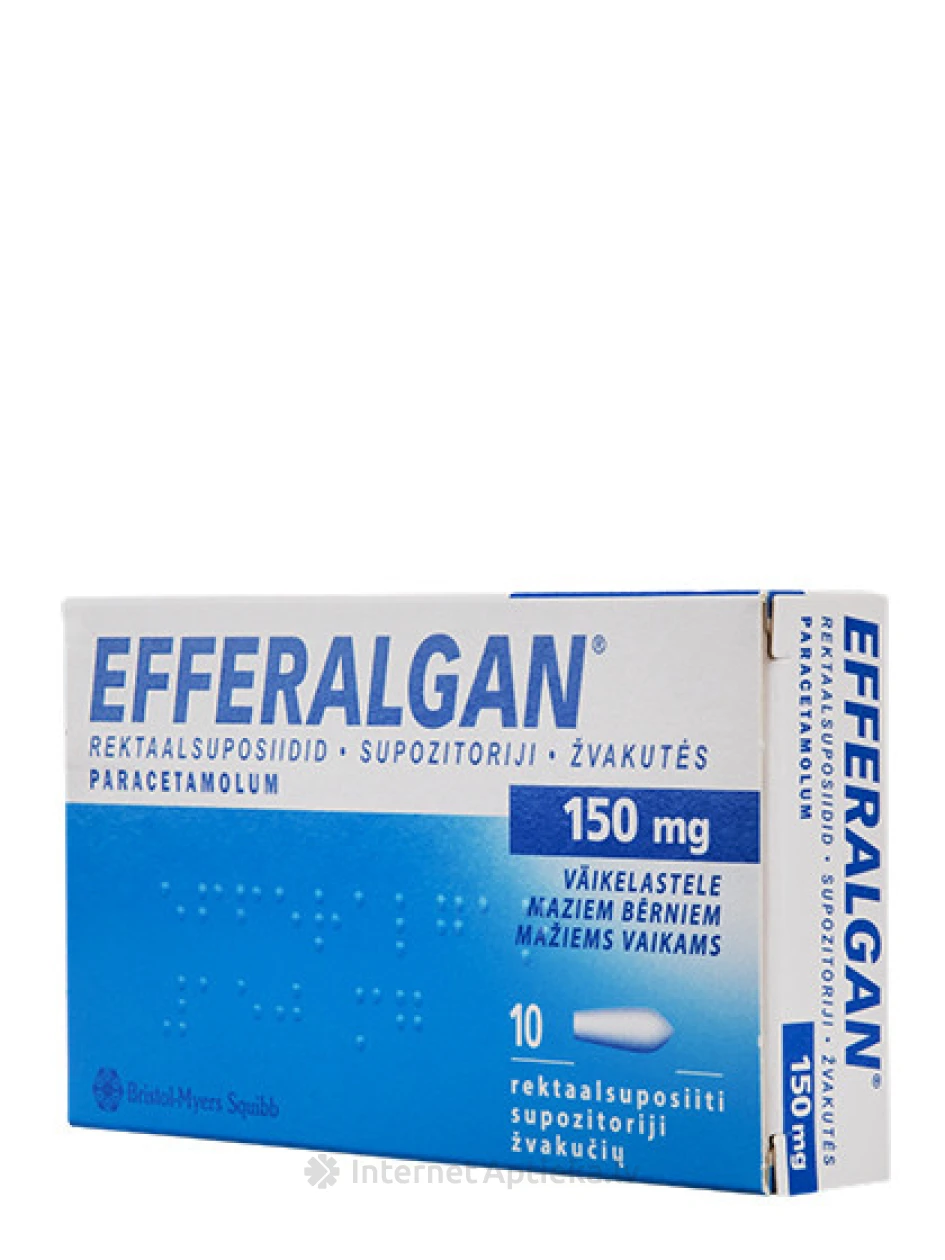 Efferalgan 150 mg, 10 suposiiti | internetaptieka.lv