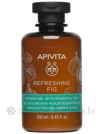 APIVITA REFRESHING FIG dušo gelis su eteriniais aliejais ir figomis, 250 ml | internetaptieka.lv