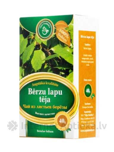Bērzu lapu tēja, 40 g | internetaptieka.lv