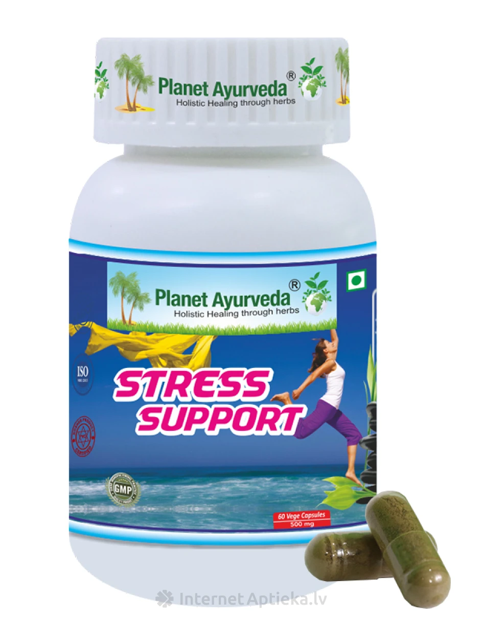 Stress Support Planet Ayurveda®, 60 kapslit | internetaptieka.lv