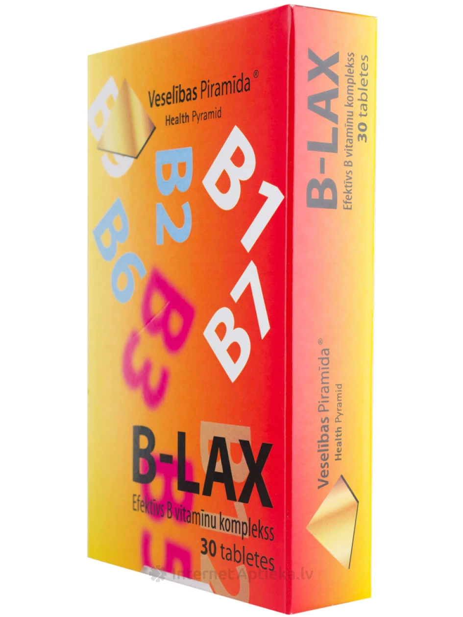 Veselības Piramīda B-Lax, 30 tabletes | internetaptieka.lv