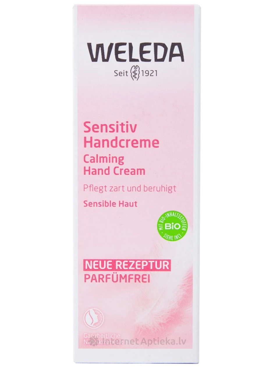 Weleda Sensitive nomierinošs roku krēms jutīgai ādai, 50 ml | internetaptieka.lv