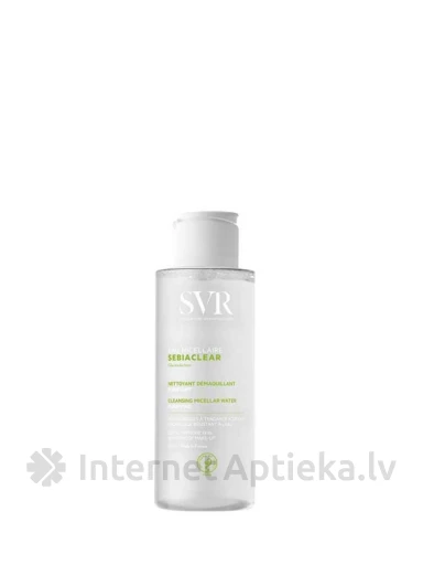 SVR SEBIACLEAR EAU MICELLAIRE attīrošs micelārais ūdens taukainai, problemātiskai ādai, 100 ml | internetaptieka.lv