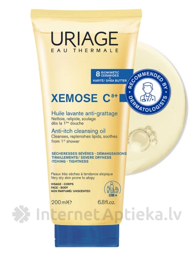 URIAGE Xemose C8+ mazgāšanas eļļa, 200 ml | internetaptieka.lv