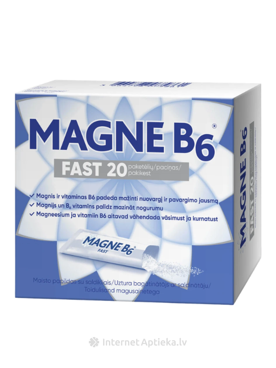 Magne B6 Fast graanulid, 20 pakki | internetaptieka.lv