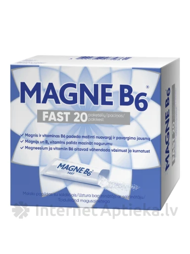 Magne B6 Fast graanulid, 20 pakki | internetaptieka.lv