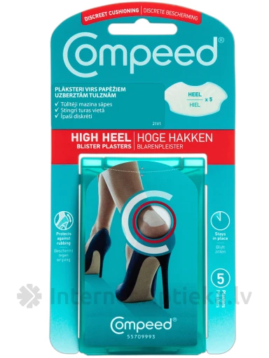 COMPEED blisterplaastrid kõrgetel kontsadel kandmiseks, 5 tk. | internetaptieka.lv