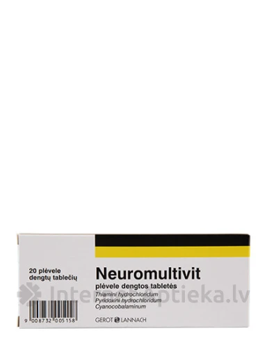 Neuromultivit, 20 tabletes | internetaptieka.lv