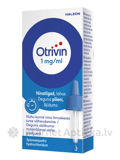 Otrivin deguna pilieni 0,1%, 10 ml | internetaptieka.lv