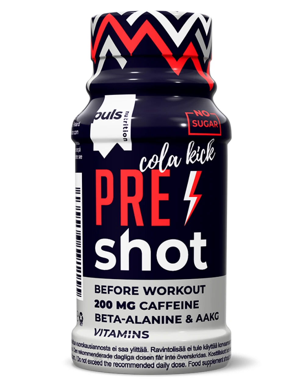 Puls pre-workout Cola kick shott, 60 ml | internetaptieka.lv