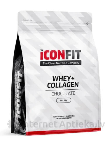 ICONFIT Whey+ Collagen - Chocolate, 1 кг | internetaptieka.lv