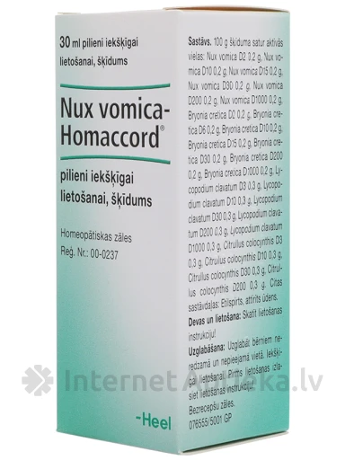 Nux Vomica-Homaccord tilgad, 30 ml | internetaptieka.lv