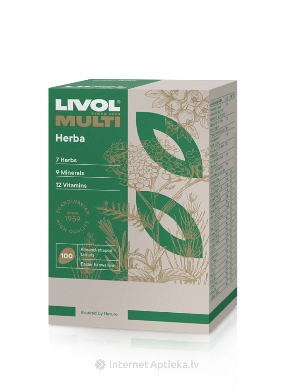 LIVOL MULTI Herba, 100 tabletti | internetaptieka.lv