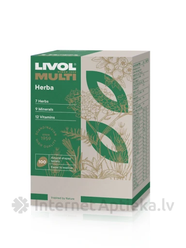 LIVOL MULTI Herba, 100 tabletti | internetaptieka.lv
