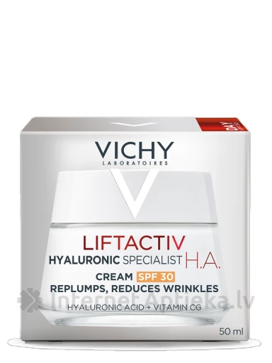 VICHY LIFTACTIV HYALURONIC SPECIALIST H.A. крем для укрепления кожи лица с SPF 30, 50 мл | internetaptieka.lv