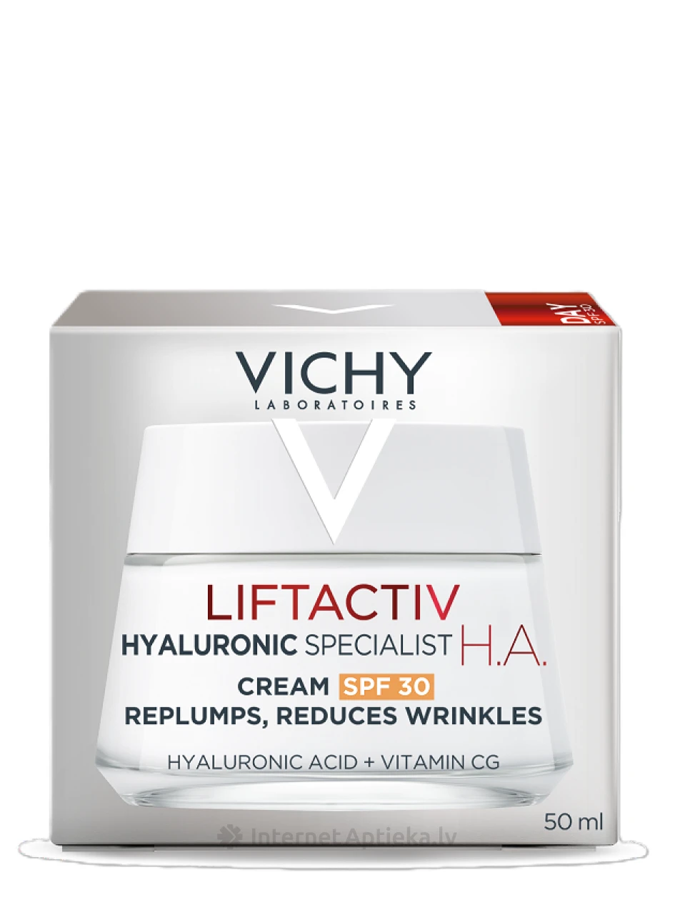 VICHY LIFTACTIV HYALURONIC SPECIALIST H.A. крем для укрепления кожи лица с SPF 30, 50 мл | internetaptieka.lv