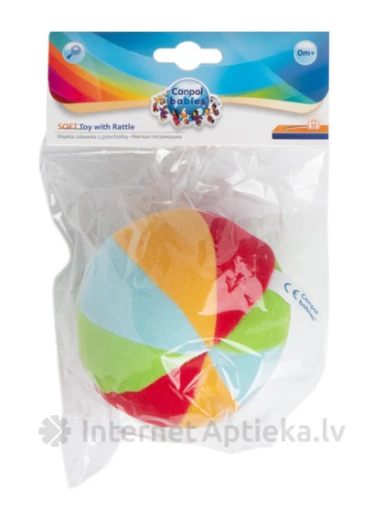 Canpol Погремушка - бархатный шар 0м+, 1 шт. | internetaptieka.lv