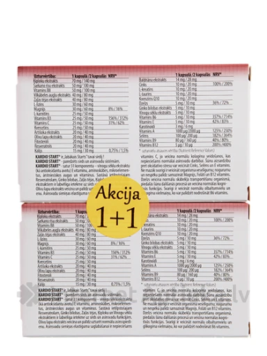 Kardio Start, 30x2 kapsulas | internetaptieka.lv