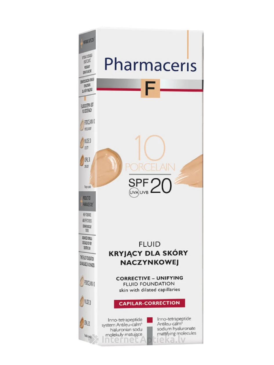 Pharmaceris F CAPILAR-CORRECTION jumestuskreem SPF20 portselanist 10, 30 ml | internetaptieka.lv