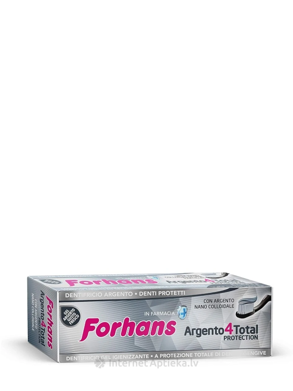 Puro by Forhans Argento4TotalProtection hambapasta, 75 ml | internetaptieka.lv