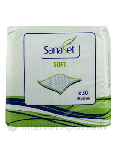 SanaSet Soft 60x40 Гигиенические пеленки, 30 шт. | internetaptieka.lv