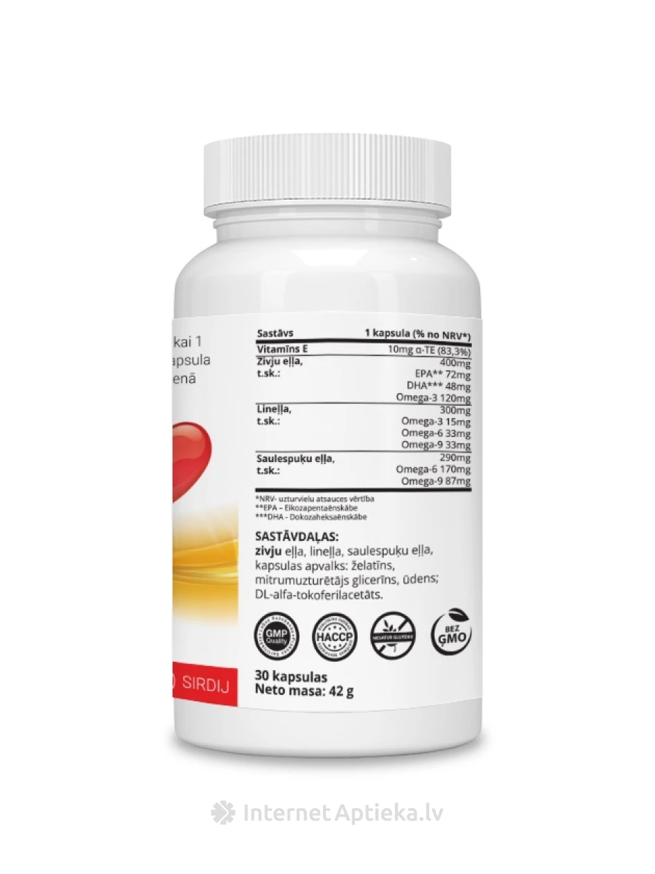 Omega 3+6+9 1000 mg kapslit, 30 tk. | internetaptieka.lv