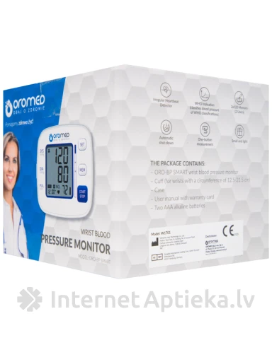 ORO BP Smart автоматический тонометр на предплечье, 1 шт. | internetaptieka.lv