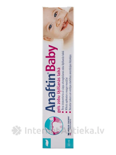 Anaftin Baby гель для детей при прорезывании зубов, 10 мл | internetaptieka.lv