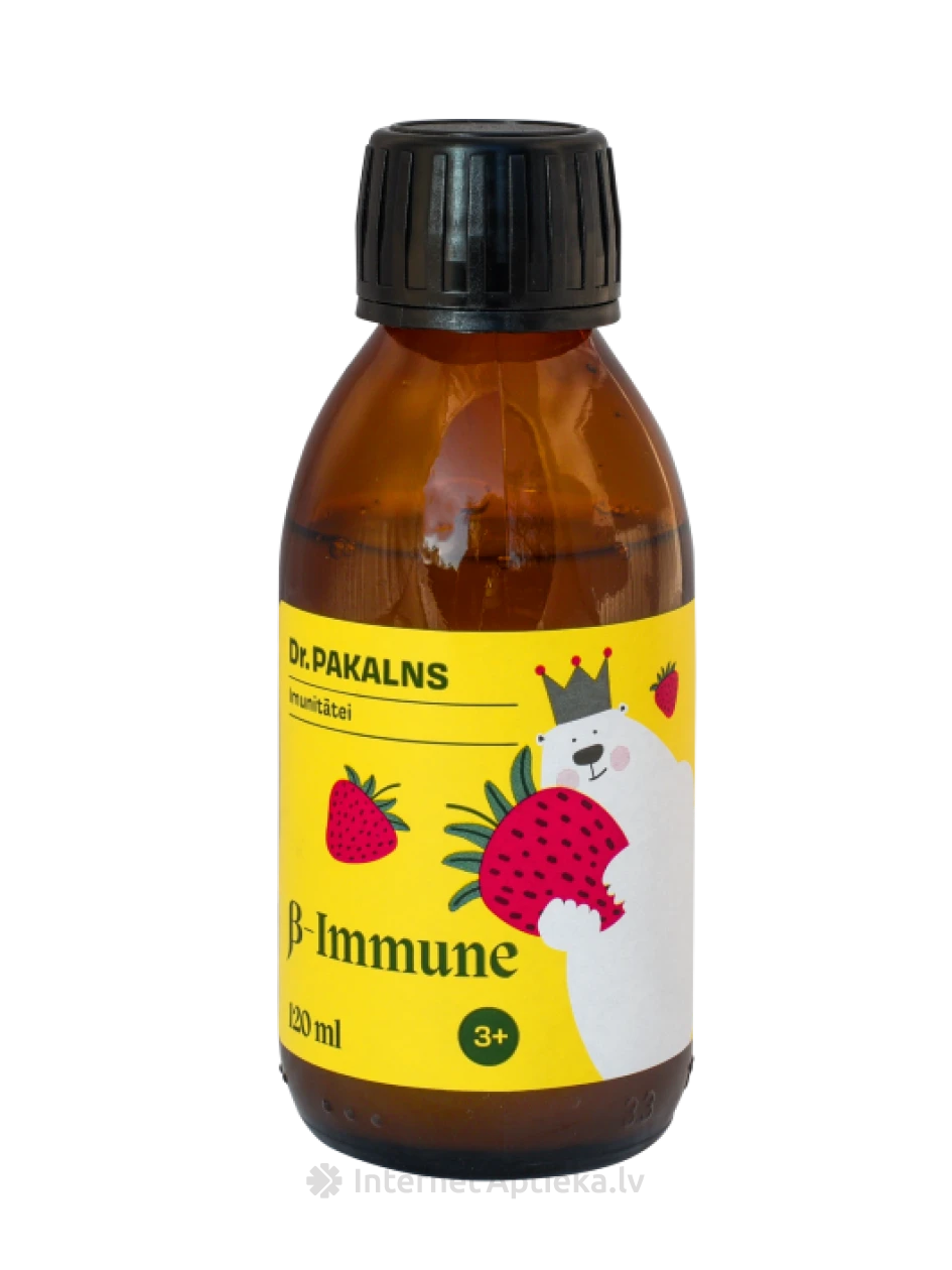 Dr. Pakalns β – IMMUNE 3+, 120 ml | internetaptieka.lv