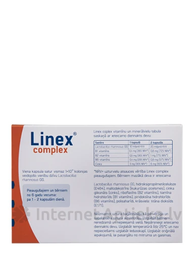 Linex Complex, 14 kapsulas | internetaptieka.lv