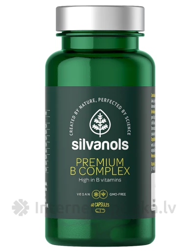 Silvanols B complex Premium, 60 kapsulas | internetaptieka.lv