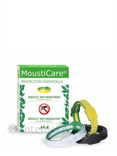 Dzeltena aproce pret odiem, ērcēm un citiem insektiem MOUSTICARE, 1 gb. | internetaptieka.lv