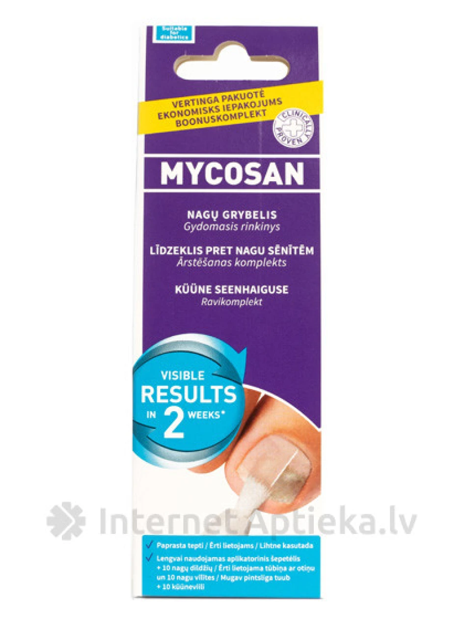 MYCOSAN средство против ногтевого грибк, 10 мл | internetaptieka.lv