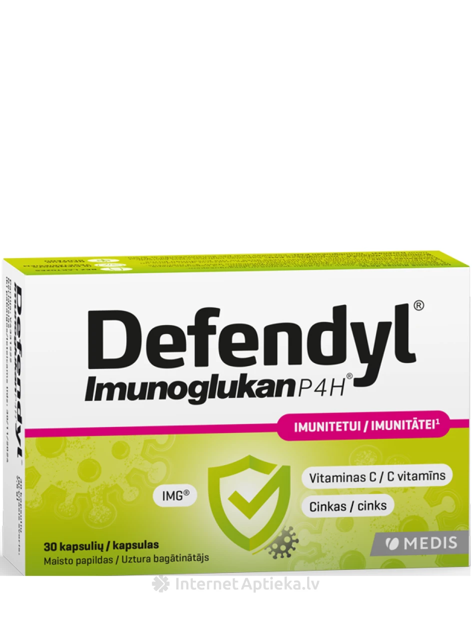 Defendüülimmunoglükaan P4H, 30 kapslit | internetaptieka.lv