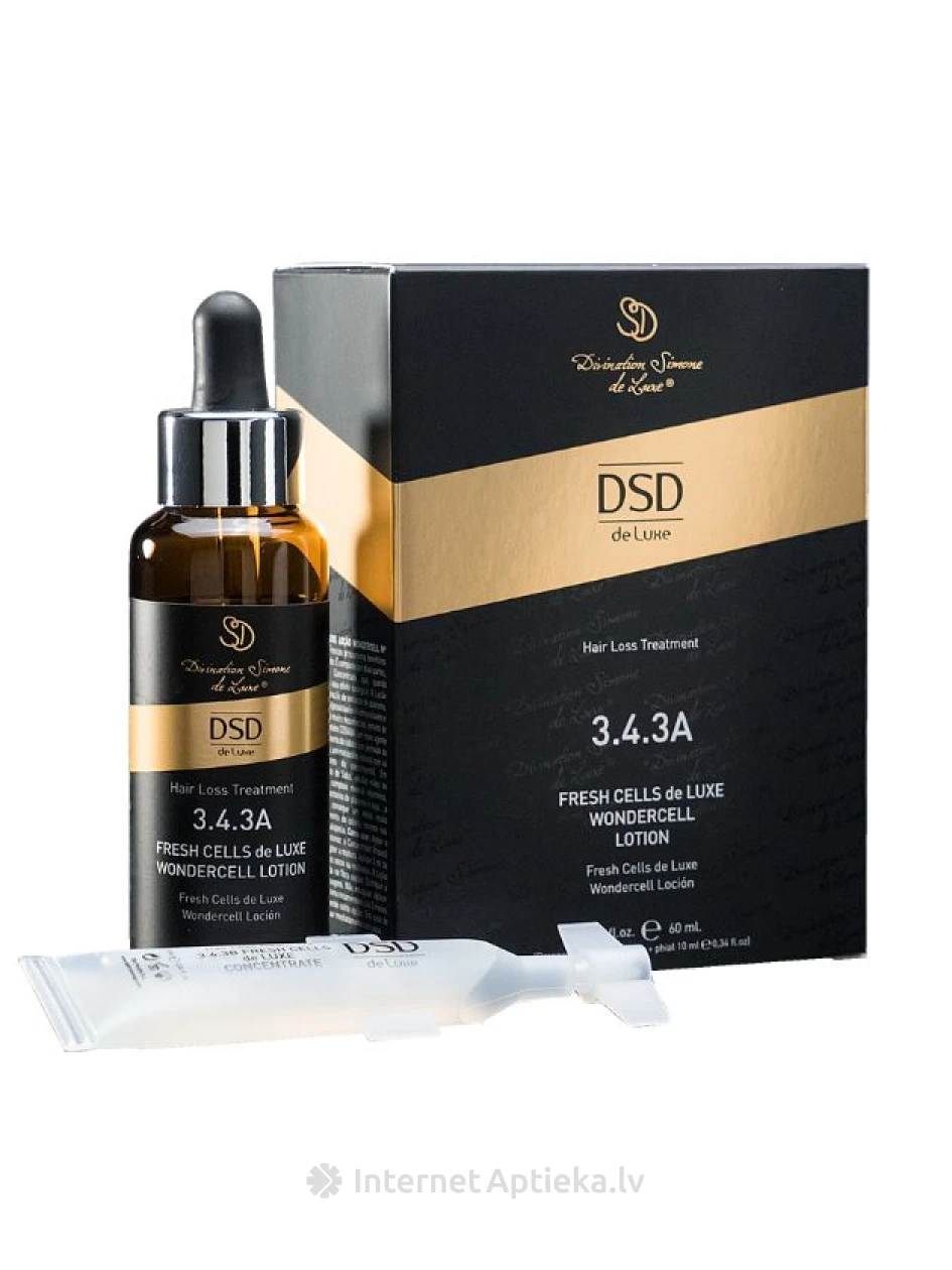 3.4.3A DSD De Luxe Fresh Cell Wondercell LOSJONS MATU AUGŠANAS VEICINĀŠANAI, 60 ml | internetaptieka.lv