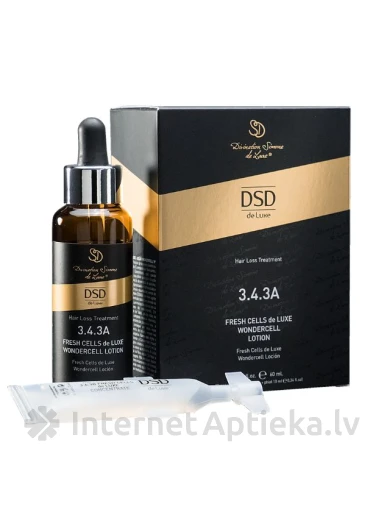 3.4.3.A DSD De Luxe Fresh Cell Wondercell лосьон для стимуляции роста волос, 60 мл | internetaptieka.lv