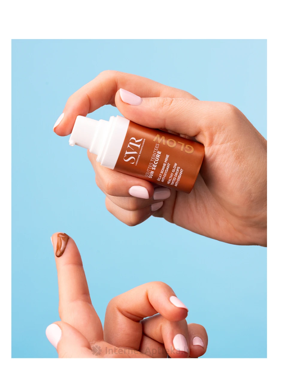 SVR SUN SECURE GLOW DROPS pronksitilgad, 15 ml | internetaptieka.lv