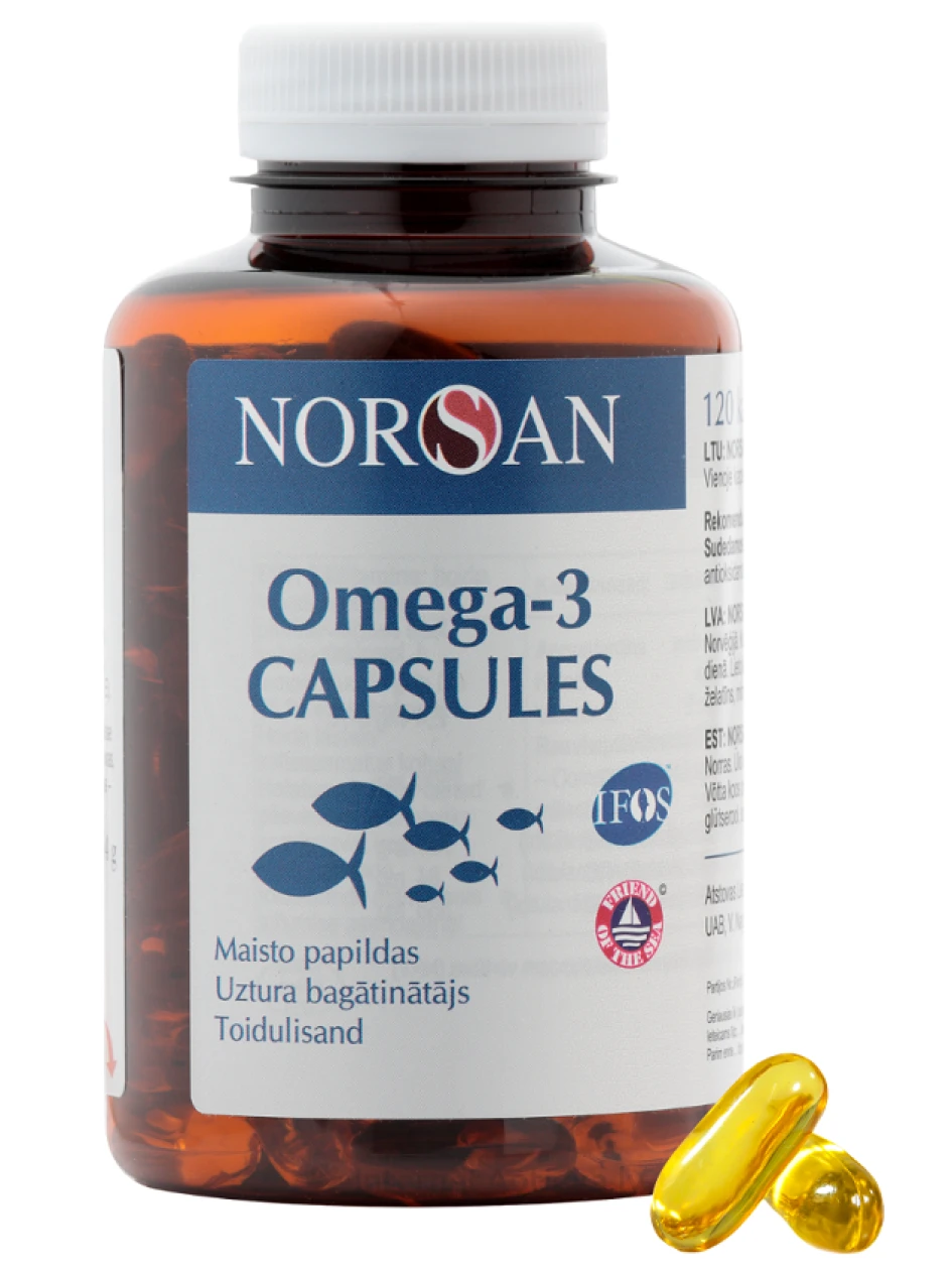 NORSAN OMEGA-3, 120 капсул | internetaptieka.lv